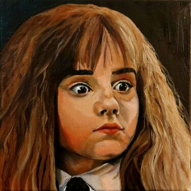Peinture intitulée "Hermione" par Bacchante, Œuvre d'art originale, Huile Monté sur Panneau de bois