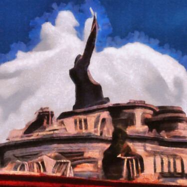 Digital Arts titled "The symbol of liber…" by Bachir Reddioui, Original Artwork, Digital Painting