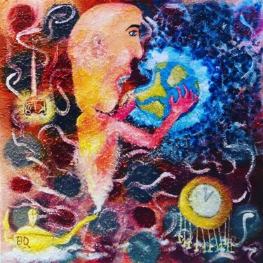 「Fetus of lamp」というタイトルの絵画 Badr Abdulkareemによって, オリジナルのアートワーク, アクリル