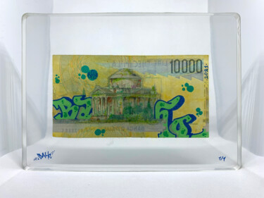 Scultura intitolato "10 000 Lire Diecimi…" da Baho, Opera d'arte originale, Resina