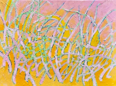 Картина под названием "Composition No. 01…" - Bahram Berj Kafai, Подлинное произведение искусства, Масло Установлен на Дерев…