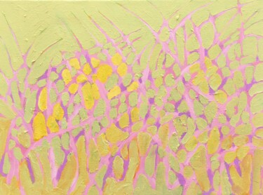 Pintura titulada "Composition No. 03…" por Bahram Berj Kafai, Obra de arte original, Oleo Montado en Bastidor de camilla de…