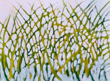 Картина под названием "Composition No. 04…" - Bahram Berj Kafai, Подлинное произведение искусства, Масло Установлен на Дерев…