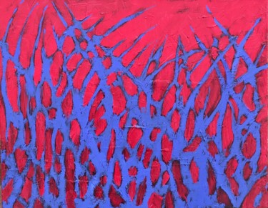 Peinture intitulée "Composition No. 06…" par Bahram Berj Kafai, Œuvre d'art originale, Huile Monté sur Châssis en bois