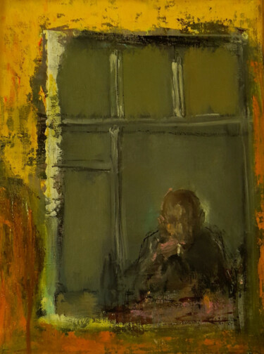 Pittura intitolato "Window" da Sergey Bakin, Opera d'arte originale, Olio