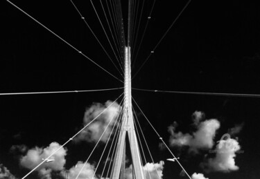 Fotografie getiteld "Pont de Normandie" door Balagour, Origineel Kunstwerk, Digitale fotografie