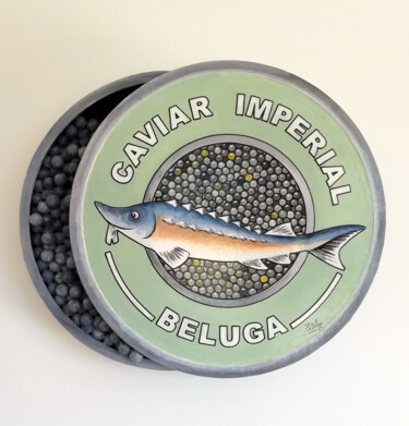 Skulptur mit dem Titel "Caviar Impérial Bel…" von Philippe Balayn, Original-Kunstwerk, Karton