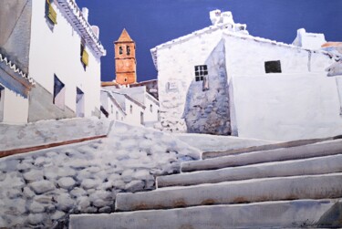 Painting titled ""La Villa, Vélez Má…" by Balderas, Original Artwork, Watercolor