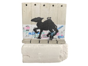 Escultura intitulada "Arabian Camel Walle…" por Banksy, Obras de arte originais, Óleo