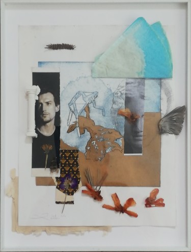 Colagens intitulada "Mardi" por Baptiste Vanweydeveldt, Obras de arte originais, Colagens Montado em Plexiglass