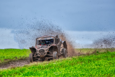 Fotografia zatytułowany „Rallye” autorstwa Olivier Barau, Oryginalna praca, Fotografia cyfrowa