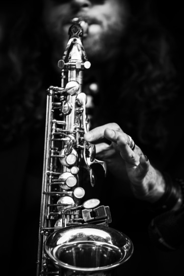 Fotografia intitolato "Le Saxophone" da Olivier Barau, Opera d'arte originale, Fotografia digitale