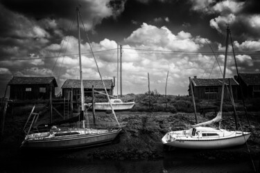 Fotografia zatytułowany „Les vieux bateaux” autorstwa Olivier Barau, Oryginalna praca, Fotografia cyfrowa