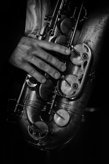Photographie intitulée "Saxophone alto" par Olivier Barau, Œuvre d'art originale, Photographie numérique