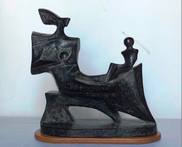 Sculpture titled "EQUILIBRI" by Orazio Barbagallo, Original Artwork, Bronze