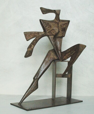 Sculpture titled "MODELLA" by Orazio Barbagallo, Original Artwork, Bronze