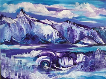 Картина под названием "Antarctic Awakening" - Barbara Fuhrmann, Подлинное произведение искусства, Акрил