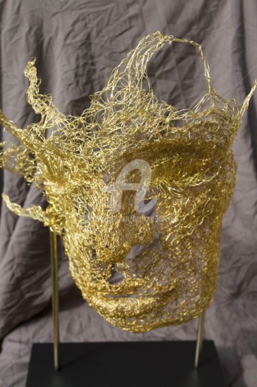 雕塑 标题为“Hélios, masque sola…” 由Barbara Lavenda, 原创艺术品, 金属