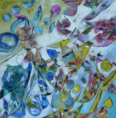 Картина под названием ""Sens dessus"" - Barbara Piatti, Подлинное произведение искусства, Масло Установлен на Деревянная рам…