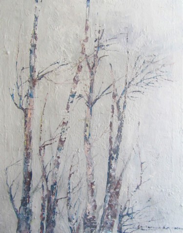 Malerei mit dem Titel "January 2019, Stycz…" von Barbara Przyborowska, Original-Kunstwerk, Acryl