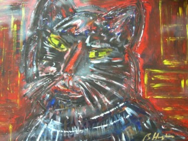 Malarstwo zatytułowany „Catman” autorstwa Barbara Hughes, Oryginalna praca