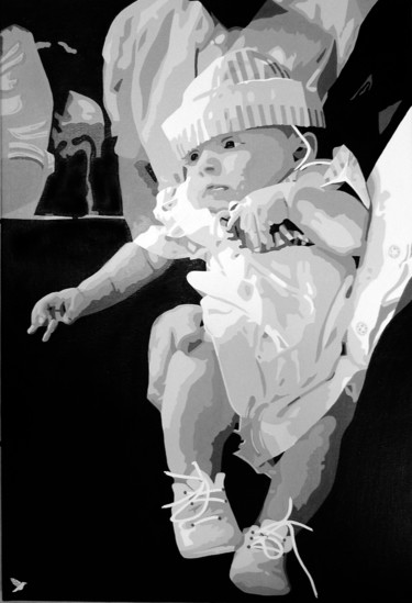 Pintura titulada "Bébé" por Ado, Obra de arte original, Acrílico