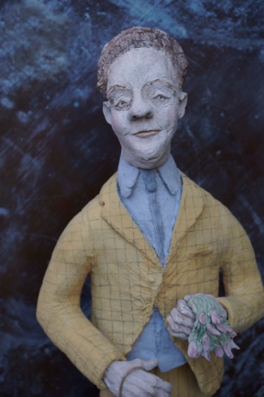 Sculpture titled "rendez-vous amoureu…" by Barbotine Ciselet, Original Artwork, Clay