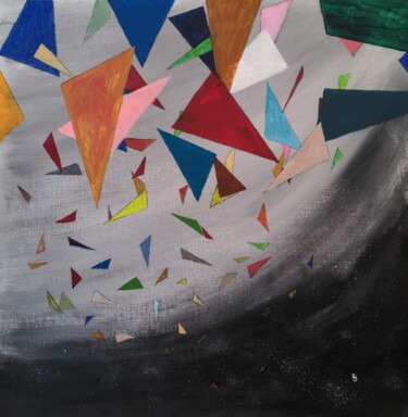 Malerei mit dem Titel "Triangle" von Barbour, Original-Kunstwerk, Acryl