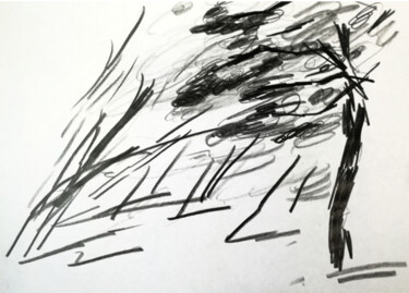 Σχέδιο με τίτλο "Forest" από Yuliya Bardun, Αυθεντικά έργα τέχνης, Γραφίτης