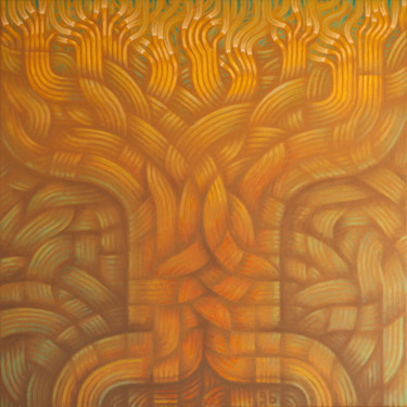Painting titled "Human Tree" by Barna, Original Artwork, Acrylic