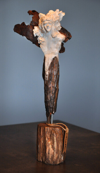 Sculpture titled ""Lekabel"" by René Barranco, Original Artwork, Clay