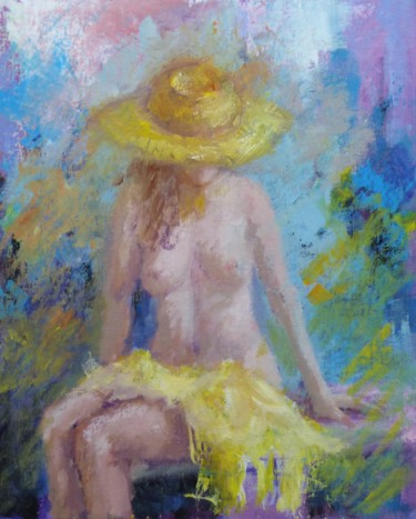 Painting titled "Summer" by Bart Buijsen, Original Artwork, Oil