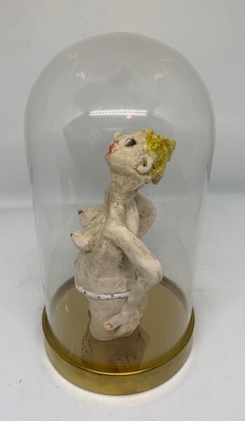 Sculpture titled "Yellow-haired Girl" by Bart Van Den Steen, Original Artwork, Clay