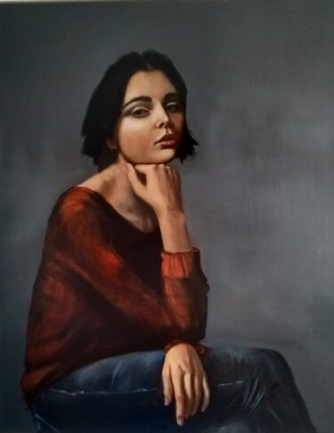 Pintura titulada "Sarah" por Bart Van Zweeden, Obra de arte original, Oleo