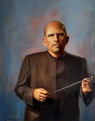 Pittura intitolato "Jaap van Zweden, co…" da Bart Van Zweeden, Opera d'arte originale, Olio