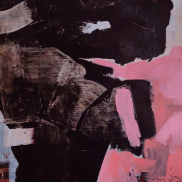 Картина под названием "Abstract, z.t." - Bart Van Zweeden, Подлинное произведение искусства, Акрил