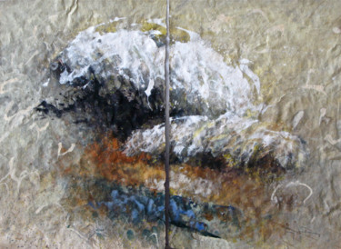 Pittura intitolato "Clouds diptych" da Baruj Salinas, Opera d'arte originale, Gouache