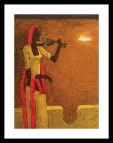 Pittura intitolato "Loneliness - Pleasa…" da Basil Cooray, Opera d'arte originale, Acrilico Montato su Altro pannello rigido