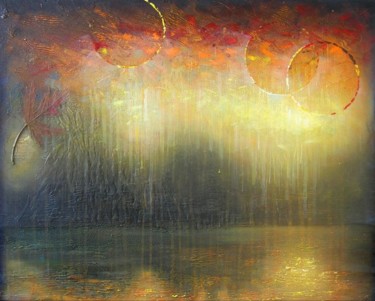 Painting titled "sunset" by Natalia Basova, Original Artwork