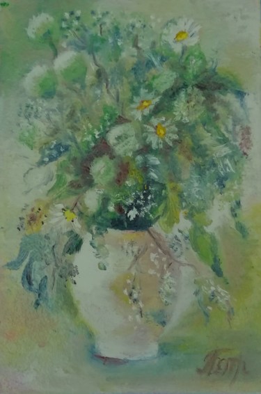 「Цветы 3」というタイトルの絵画 Aleksandra Batrakovaによって, オリジナルのアートワーク, オイル