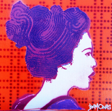 Painting titled "Geiko 07" by Bayonas, Original Artwork, Spray paint