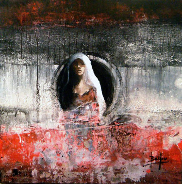 Pittura intitolato "La Cible" da Faiza, Opera d'arte originale, Acrilico