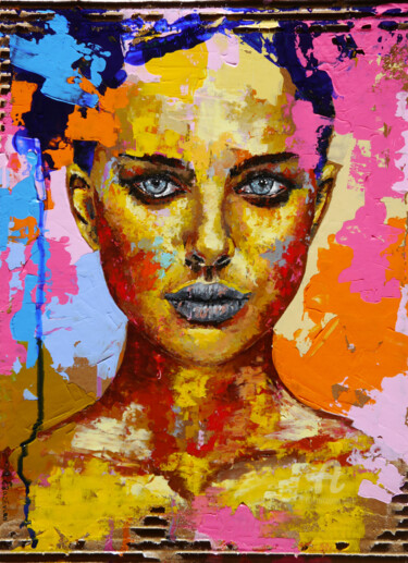 Peinture intitulée "Confusion & Face C…" par Bazévian Delacapucinière, Œuvre d'art originale, Huile