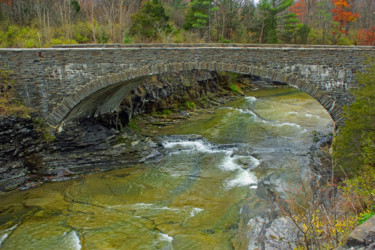 Photography titled "Old Stone Bridge" by Nathan Bickel, Original Artwork, Digital Photography