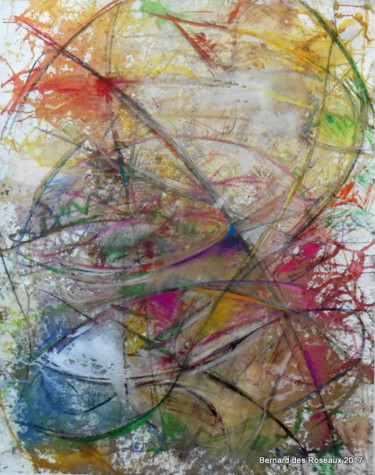 Pintura titulada "Abstraction 2" por Bernard Des Roseaux, Obra de arte original, Acrílico