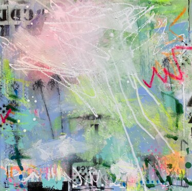 Картина под названием "Sweet Dreams No.2" - Bea Schubert, Подлинное произведение искусства, Акрил Установлен на Деревянная р…