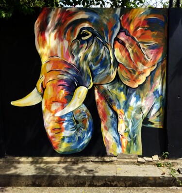 Photography titled "Elephant Palette" by Benoit Van Canneyt, Original Artwork, Digital Photography