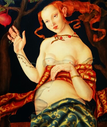 Картина под названием "Pożegnanie" - Beata Gołąbek, Подлинное произведение искусства, Масло