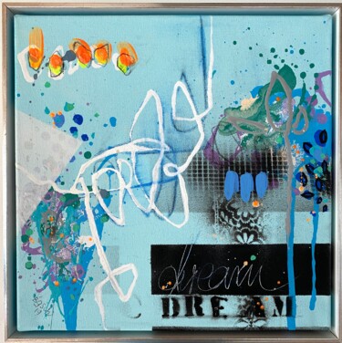 Painting titled "Dream No.9" by Beate Garding Schubert, Original Artwork, Acrylic Mounted on Wood Stretcher frame