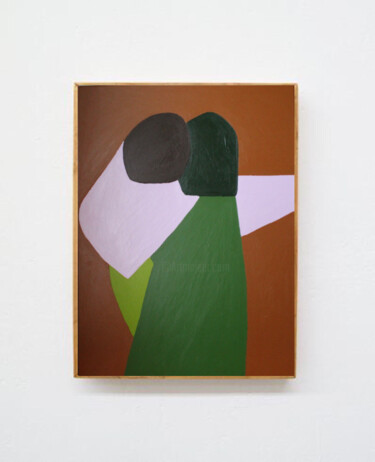 Картина под названием "Abstrait figuratif…" - Beatrice Bodasca, Подлинное произведение искусства, Акрил Установлен на Деревя…